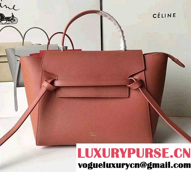 Celine Belt Tote Small Bag in Epsom Leather