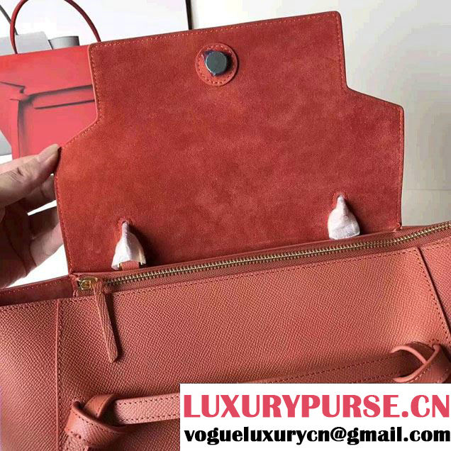 Celine Belt Tote Small Bag in Epsom Leather
