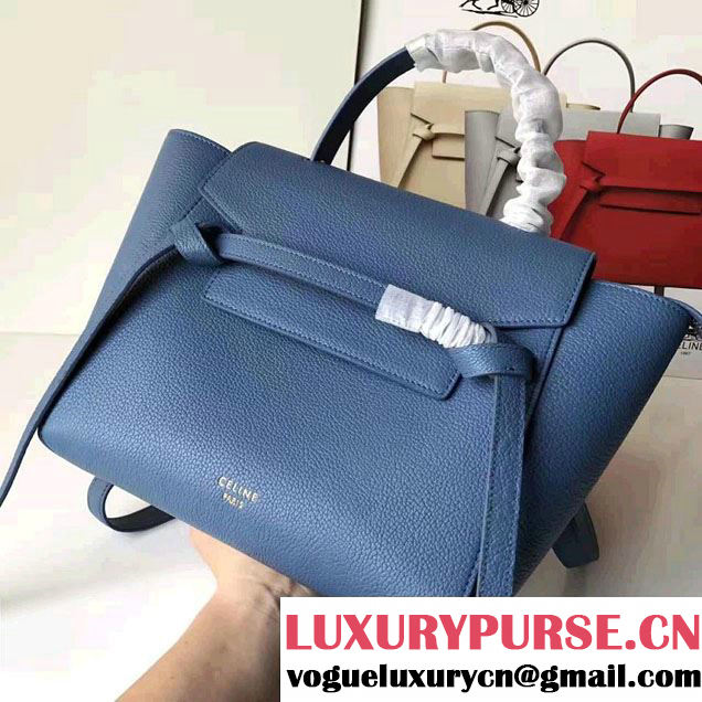 Celine Belt Tote Mini Bag in Clemence Leather