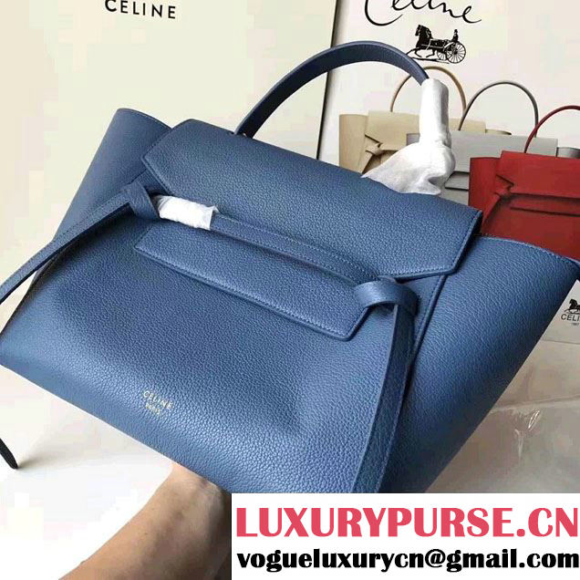 Celine Belt Tote Mini Bag in Clemence Leather