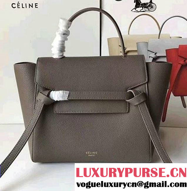 Celine Belt Tote Mini Bag in Clemence Leather