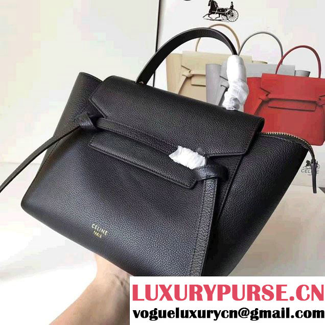 Celine Belt Tote Mini Bag in Clemence Leather