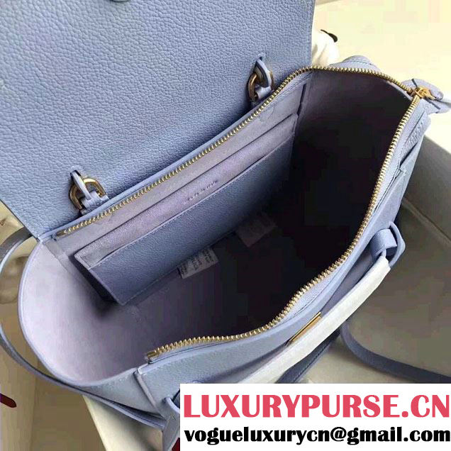 Celine Belt Tote Small/Mini Bag in Clemence Leather Purple