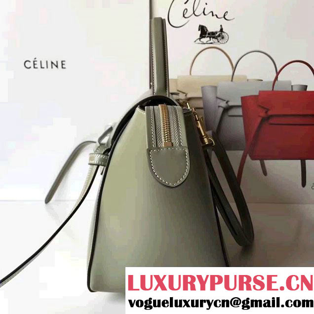 Celine Belt Tote Small Bag in Original Smooth Leather Olive