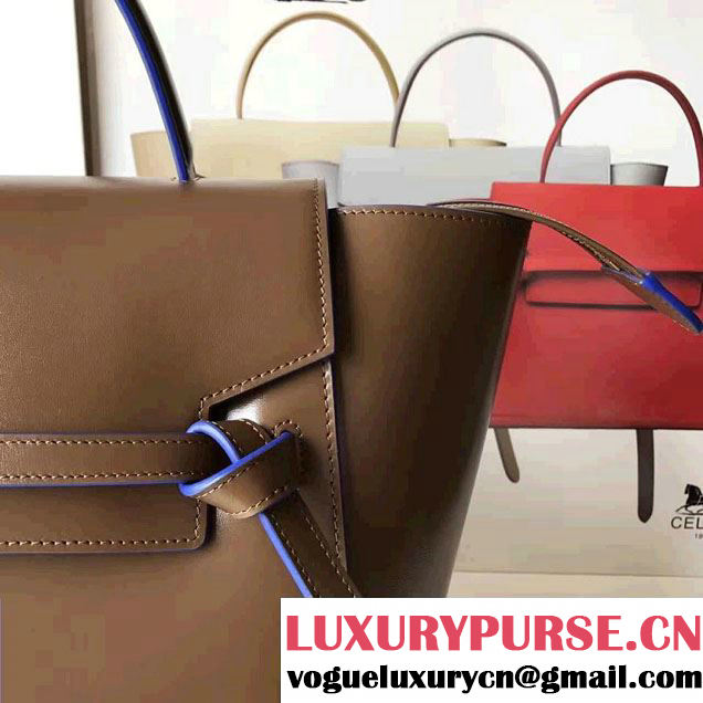 Celine Belt Tote Small Bag in Original Smooth Leather Caramel