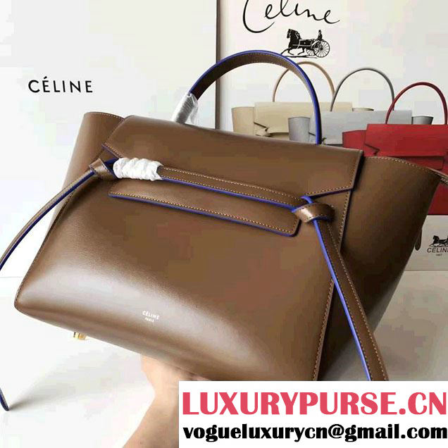 Celine Belt Tote Small Bag in Original Smooth Leather Caramel