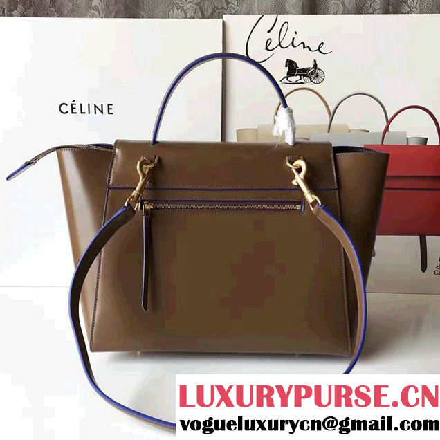 Celine Belt Tote Small Bag in Original Smooth Leather Caramel