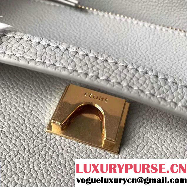 Celine Belt Tote Mini Bag in Original Clemence Leather Grey