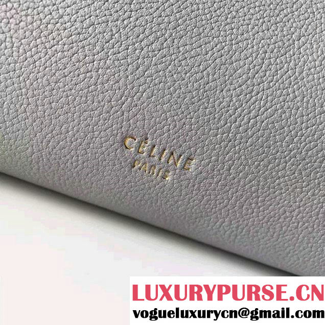Celine Belt Tote Mini Bag in Original Clemence Leather Grey