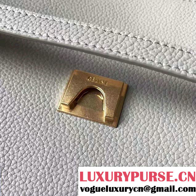 Celine Belt Tote Small Bag in Original Clemence Leather Grey