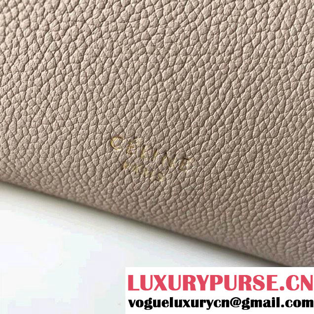 Celine Belt Tote Mini Bag in Original Clemence Leather Lotus Pink