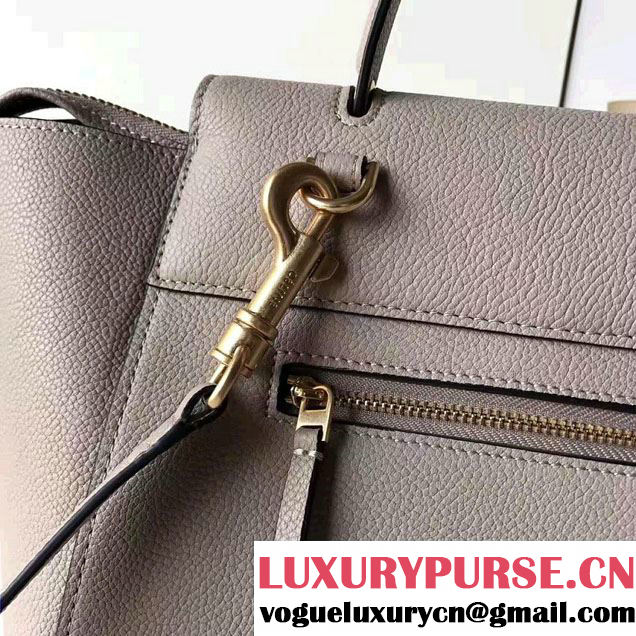 Celine Belt Tote Small Bag in Original Clemence Leather Lotus Pink