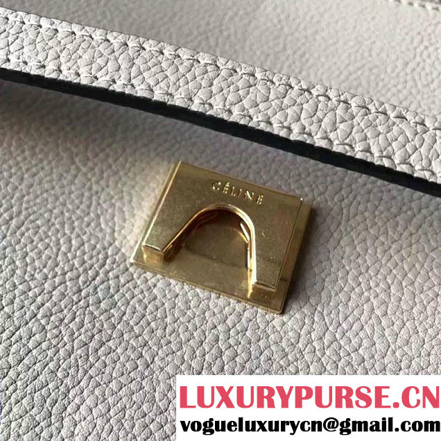 Celine Belt Tote Small Bag in Original Clemence Leather Lotus Pink