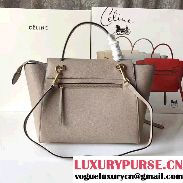 Celine Belt Tote Small Bag in Original Clemence Leather Lotus Pink