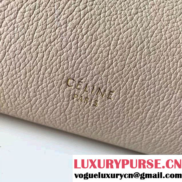 Celine Belt Tote Mini Bag in Original Clemence Leather Ice Cream