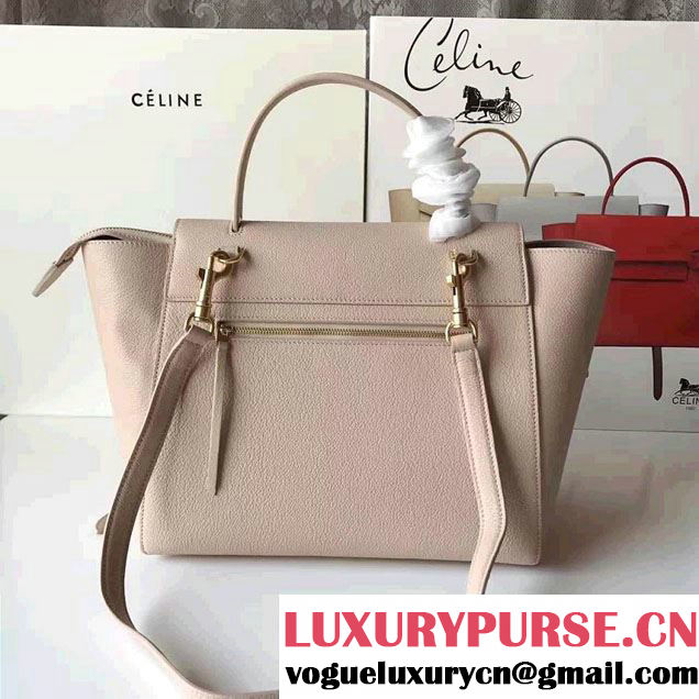 Celine Belt Tote Small Bag in Original Clemence Leather Ice Cream