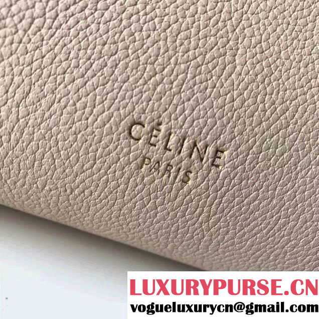 Celine Belt Tote Small Bag in Original Clemence Leather Ice Cream