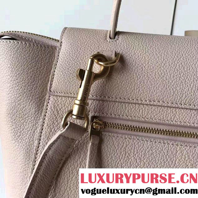 Celine Belt Tote Small Bag in Original Clemence Leather Ice Cream