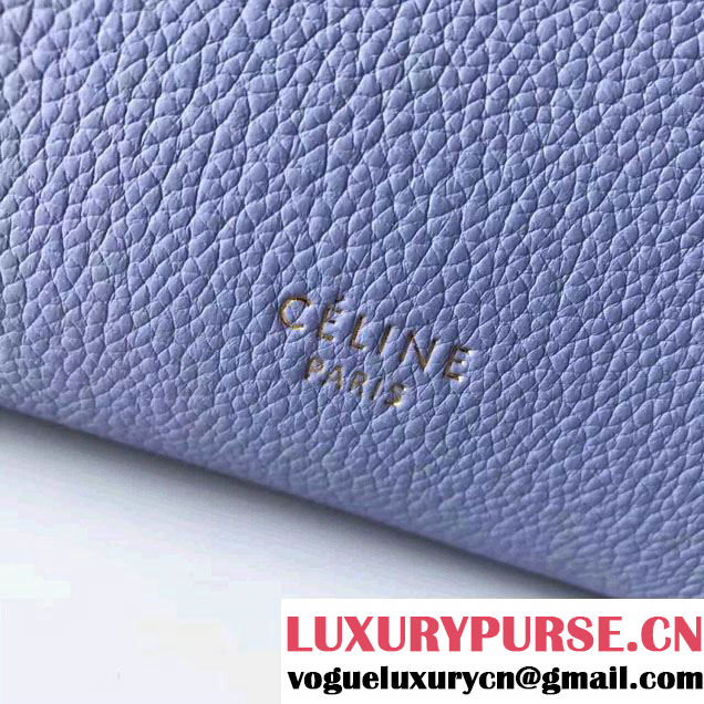 Celine Belt Tote Mini Bag in Original Clemence Leather Light Blue