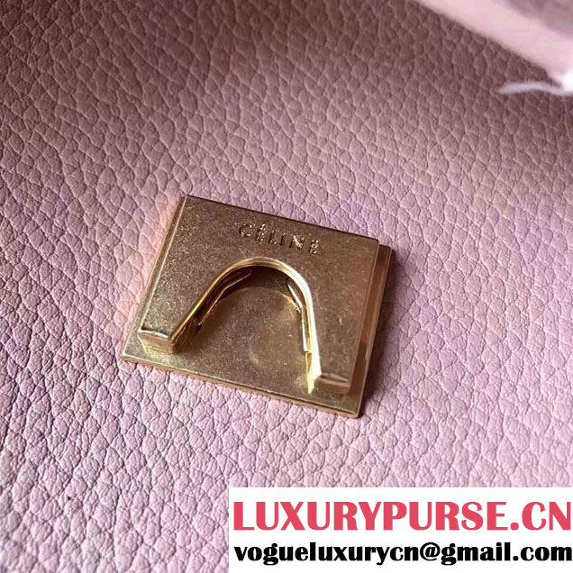 Celine Belt Tote Small Bag in Original Clemence Leather Pink
