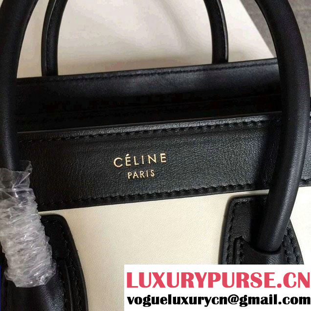 Celine Luggage Nano Tote Bag in Original Calfskin Leather