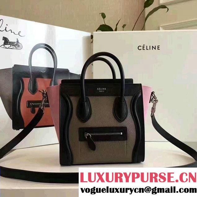 Celine Luggage Nano Tote Bag in Original Calfskin Leather