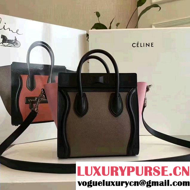 Celine Luggage Nano Tote Bag in Original Calfskin Leather