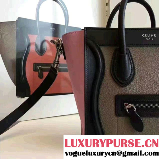 Celine Luggage Nano Tote Bag in Original Calfskin Leather
