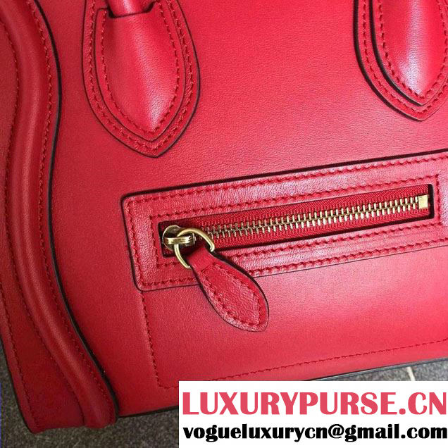 Celine Luggage Nano Tote Bag in Original Calfskin Leather