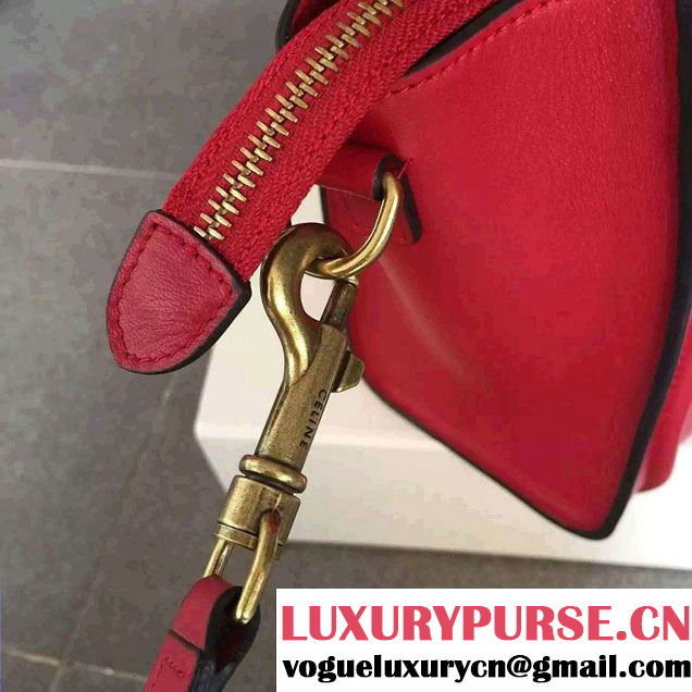 Celine Luggage Nano Tote Bag in Original Calfskin Leather