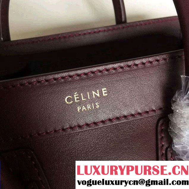 Celine Luggage Nano Tote Bag in Original Calfskin Leather