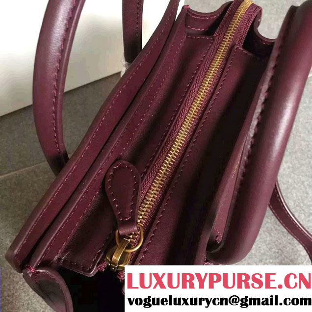 Celine Luggage Nano Tote Bag in Original Calfskin Leather