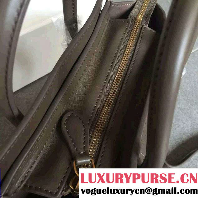 Celine Luggage Nano Tote Bag in Original Calfskin Leather