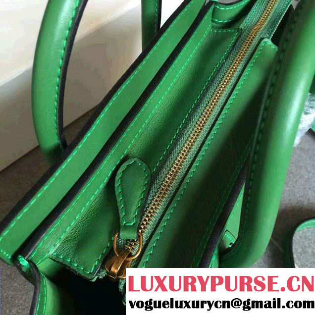 Celine Luggage Nano Tote Bag in Original Calfskin Leather
