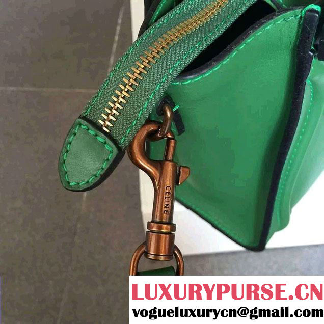 Celine Luggage Nano Tote Bag in Original Calfskin Leather