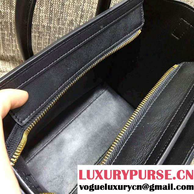 Celine Luggage Nano Tote Bag in Original Grained Leather