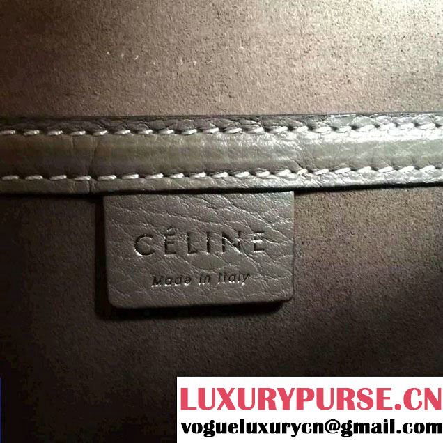 Celine Luggage Nano Tote Bag in Original Grained Leather