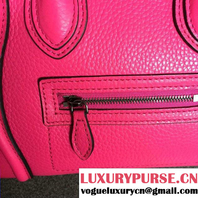 Celine Luggage Nano Tote Bag in Original Grained Leather