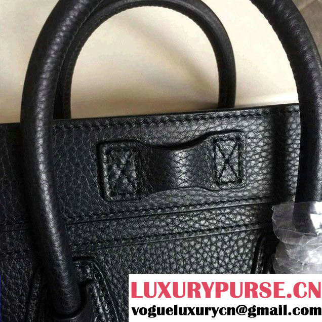 Celine Luggage Nano Tote Bag in Original Grained Leather