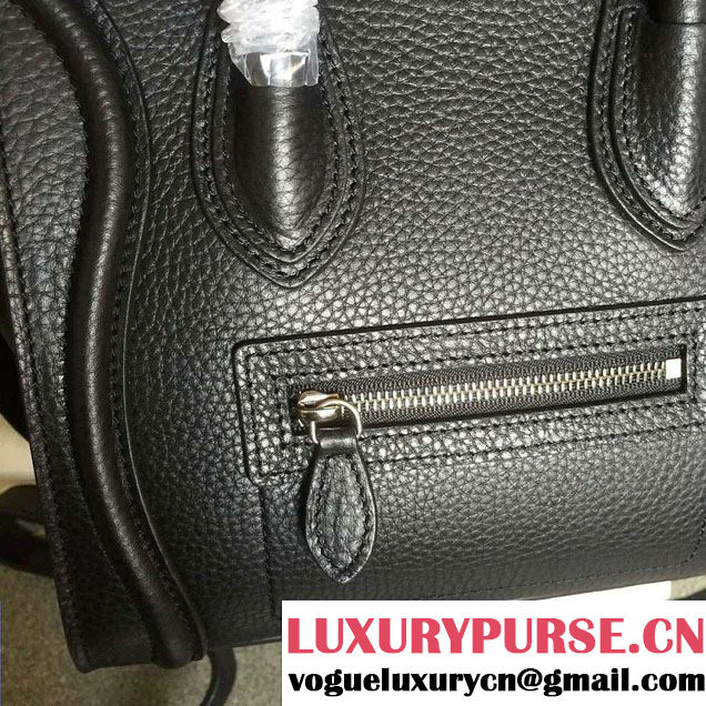 Celine Luggage Nano Tote Bag in Original Grained Leather