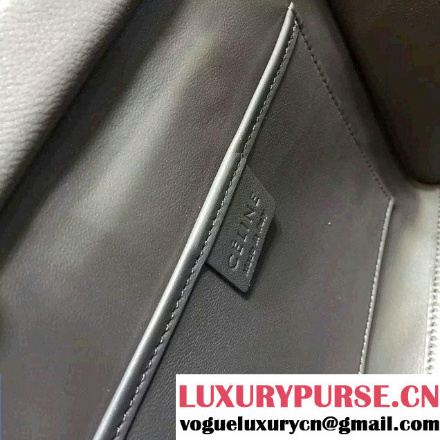 Celine Luggage Nano Tote Bag in Original Smooth Calfskin Gray 2016