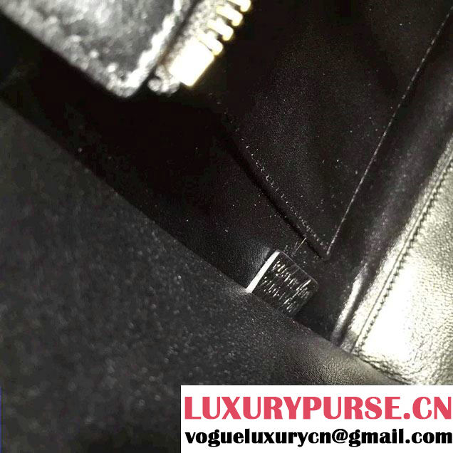 Celine Luggage Nano Tote Bag in Original Goatskin Leather Black 2016