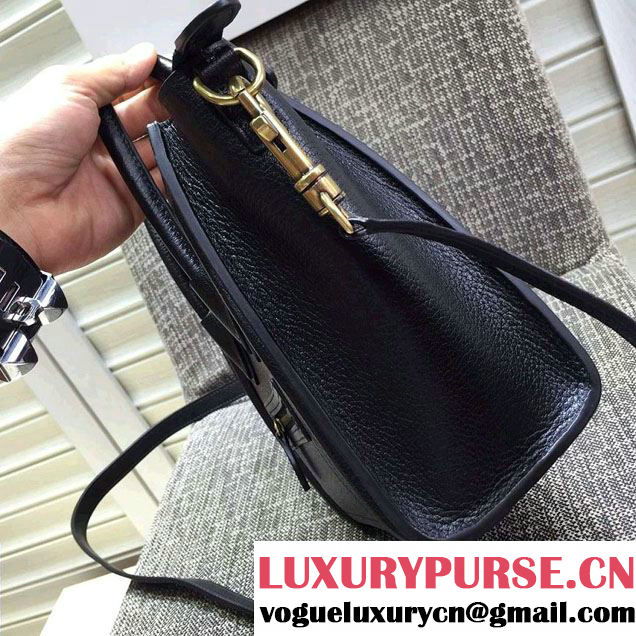 Celine Luggage Nano Tote Bag in Original Goatskin Leather Black 2016