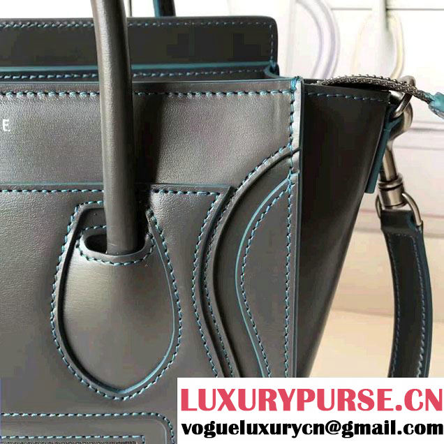 Celine Luggage Nano Tote Bag In Original Calfskin Leather Etoupe 2017