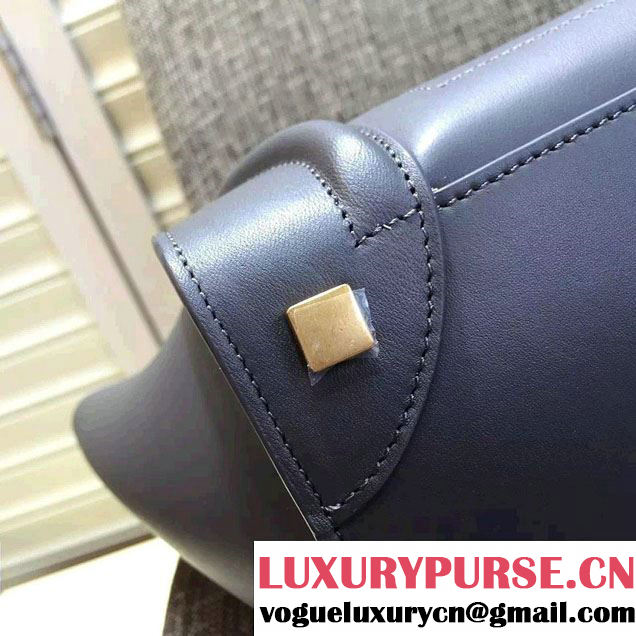 Celine Luggage Micro Tote Bag in Original Smooth Calfskin Gray 2016