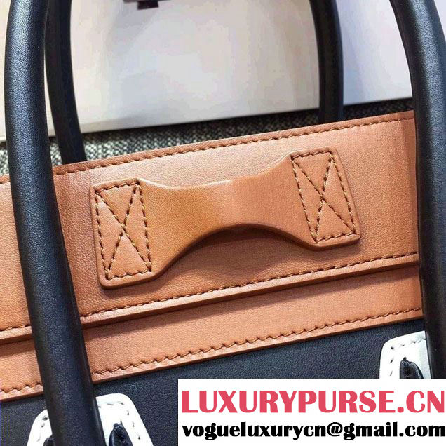Celine Luggage Micro Tote Bag in Original Leather Black/White/Khaki/Navy Blue 2016