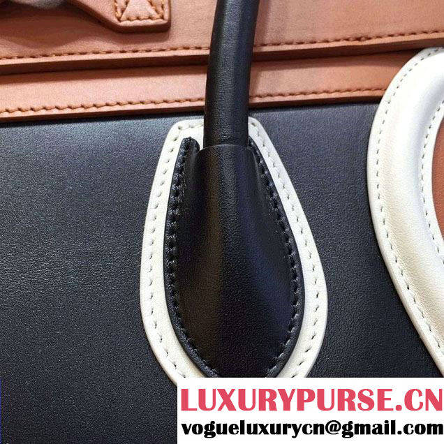 Celine Luggage Micro Tote Bag in Original Leather Black/White/Khaki/Navy Blue 2016