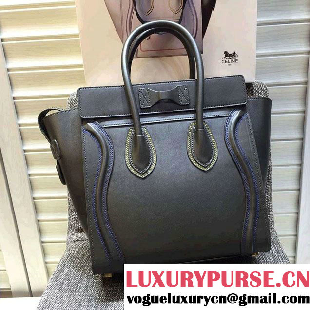 Celine Luggage Micro Tote Bag in Original Leather Olive Green/Blue/Red/Yellow 2016