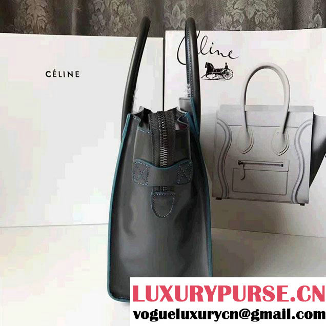 Celine Luggage Micro Tote Bag in Original Smooth Leather Etoupe 2017