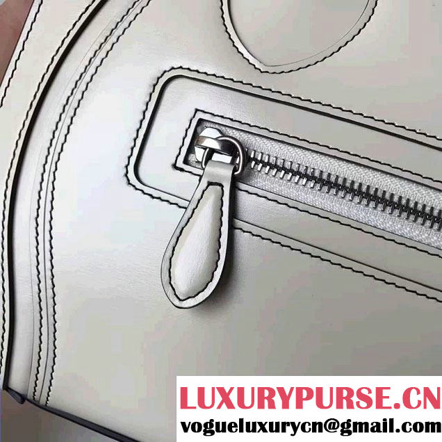 Celine Luggage Micro Tote Bag in Original Smooth Leather With Sliver Hardware 2017